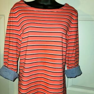 Women's melon colored cotton top